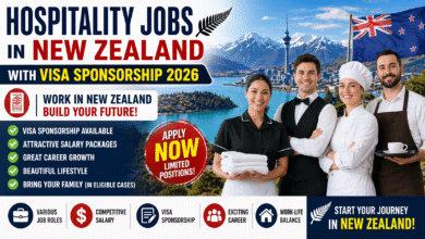 Hospitality Jobs in New Zealand with Visa Sponsorship 2026